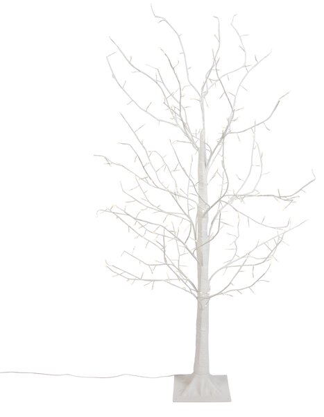 Karácsonyi állólámpa fehér fa 120 cm LED-del, időzítővel IP44 - Ki