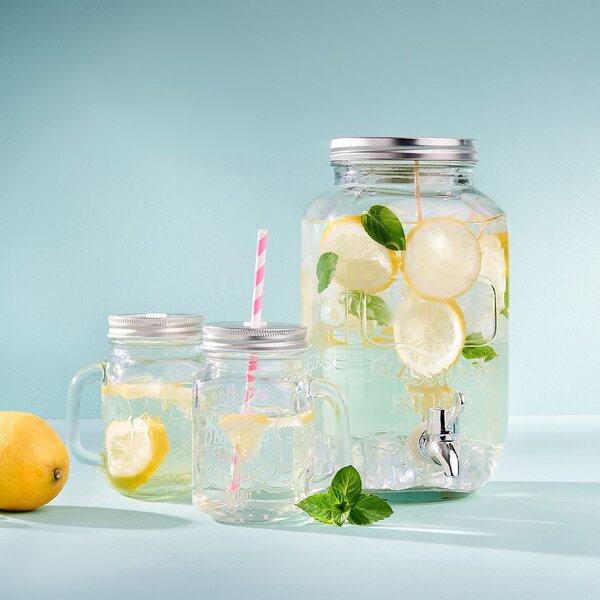 REFRESH pohár tetővel, 450ml