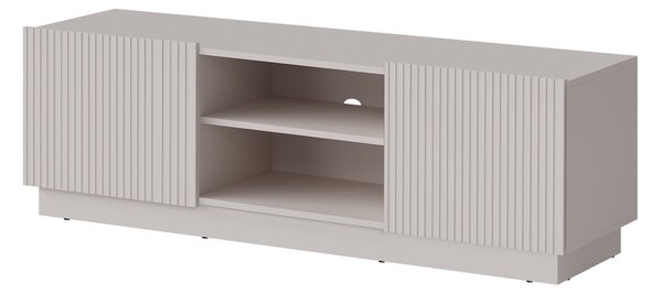 TV-állvány Lingua, Közepes sűrűségű farostlemez, Laminált forgácslap, 48x150x42cm, Kasmír