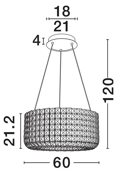 Celysia LED egyágú függesztett lámpa