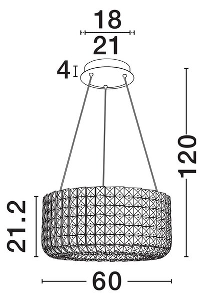 Celysia LED egyágú függesztett lámpa