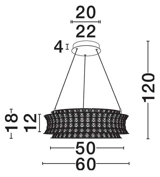 Celysia LED egyágú függesztett lámpa
