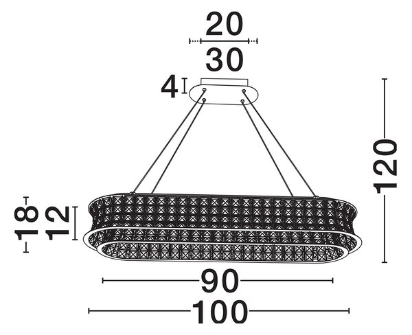 Celysia LED egyágú függesztett lámpa