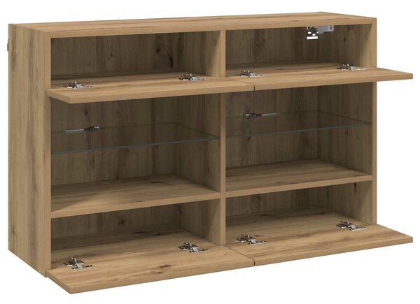 VidaXL TV Fali Szekrény Artisan tölgy 98,5 x 30 x 60,5 cm Faanyag