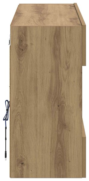 VidaXL TV Fali Szekrény Artisan tölgy 98,5 x 30 x 60,5 cm Faanyag