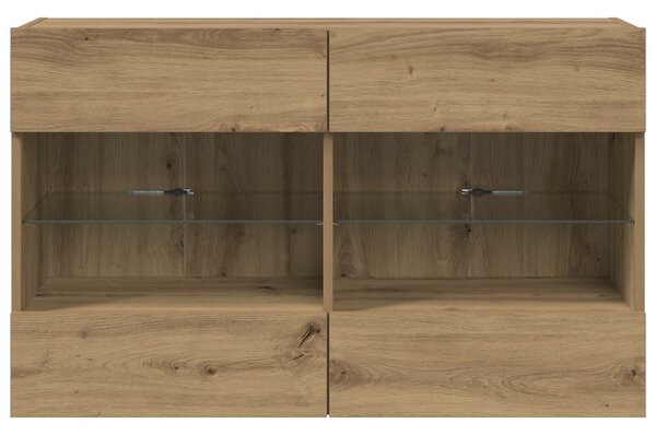 VidaXL TV Fali Szekrény Artisan tölgy 98,5 x 30 x 60,5 cm Faanyag
