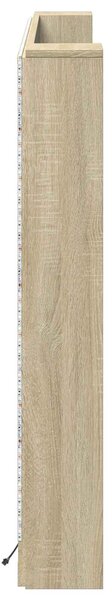 VidaXL LED-es Fejtámla Szekrény Sonoma 160 x 16,5 x 103,5 cm Faanyag