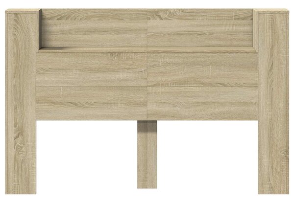 VidaXL LED-es Fejtámla Szekrény Sonoma 160 x 16,5 x 103,5 cm Faanyag