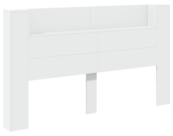 VidaXL LED-es Fejtámla Szekrény Fehér 180 x 16,5 x 103,5 cm Faanyag