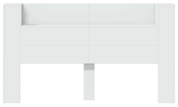 VidaXL LED-es Fejtámla Szekrény Fehér 180 x 16,5 x 103,5 cm Faanyag