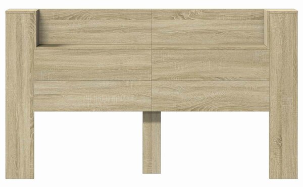 VidaXL LED-es Fejtámla Szekrény Sonoma 180 x 16,5 x 103,5 cm Faanyag
