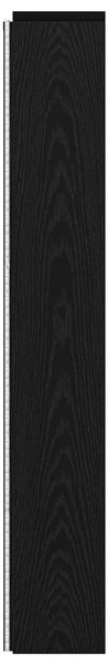 VidaXL LED-es Fejtámla Szekrény Fekete Tölgy 160 x 16,5 x 103,5 cm