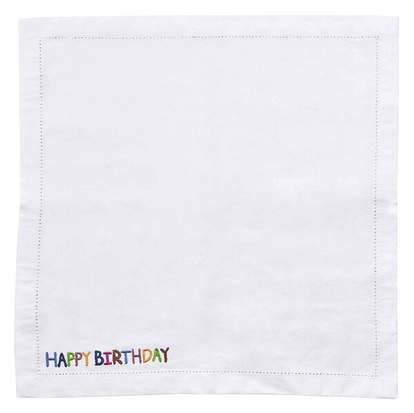 HAPPY BIRTHDAY textil szalvéta 45x45 cm