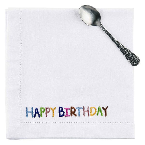 HAPPY BIRTHDAY textil szalvéta 45x45 cm