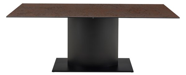 Asztal Norsica 1030, 76x100cm, Barna, Fekete