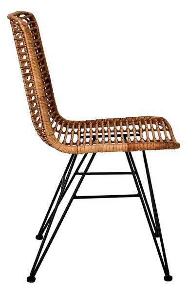 HACIENDA rattan szék natúr-fekete