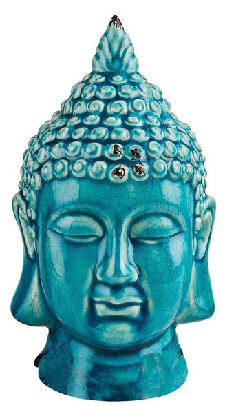 BUDDHA fej, türkiz