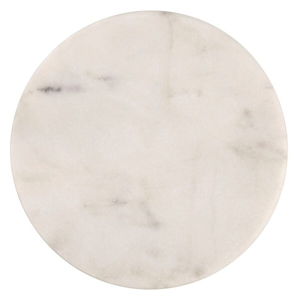MARBLE márvány poháralátét, fehér Ø 10 cm