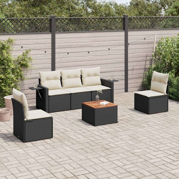 VidaXL Polyrattan Kerti Ülőgarnitúra - 6 részes