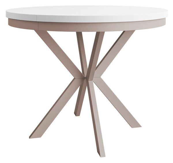 Asztal Oswego 155, 76cm, Kasmír, Fehér