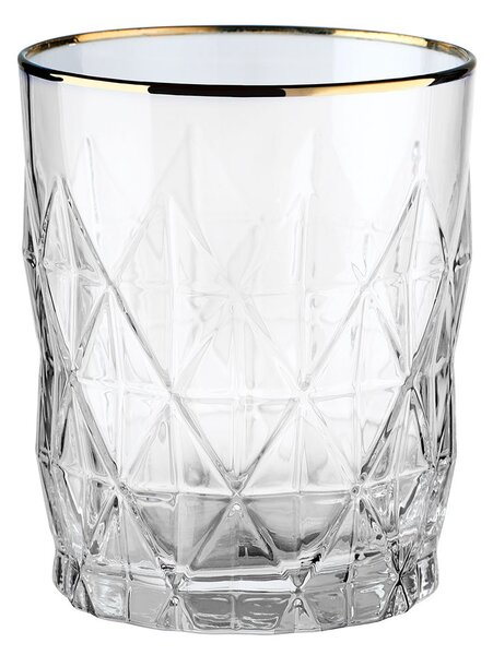 UPSCALE vizes pohár arany szegéllyel 345 ml