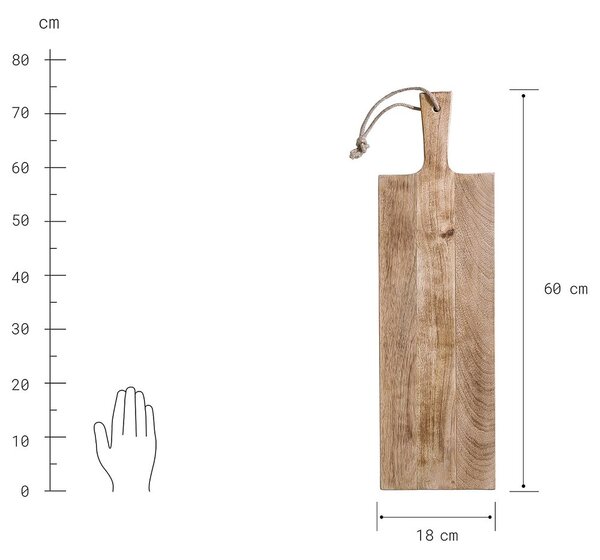 LA BODEGA tapas-deszka 60 cm