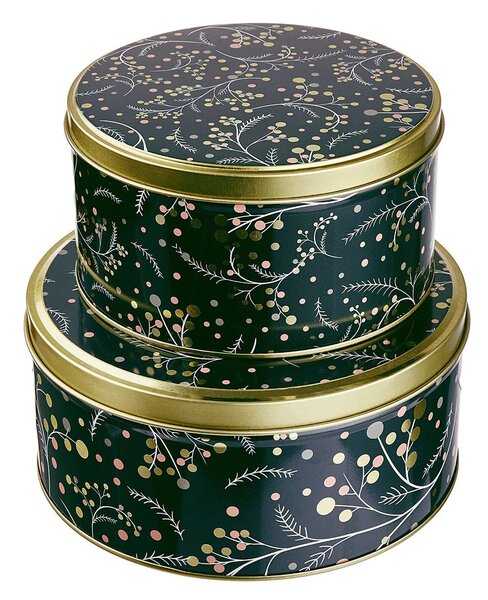 COOKIE JAR fém tárolódoboz, bogyók Ø 13,5 cm