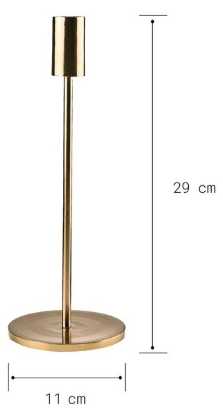 HIGHLIGHT gyertyatartó arany, 29 cm magas