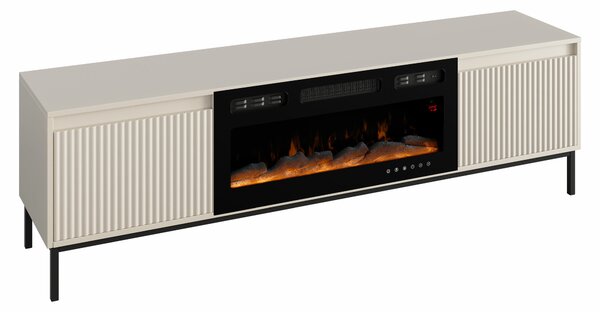 TV-állvány Comfivo Delruva III, Közepes sűrűségű farostlemez, Laminált forgácslap, 52x174x40cm, Kasmír