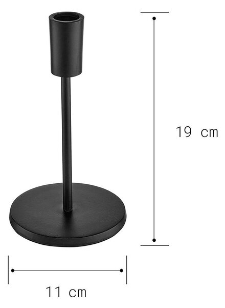 HIGHLIGHT fém gyertyatartó, 19 cm magas
