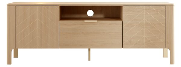 TV-állvány Mavtoru 103, Laminált forgácslap, 58x160x41cm, Tölgy