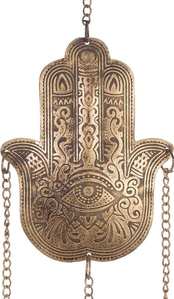 BALI felakasztható dekoráció, arany 'Fatima keze' 55 x 10cm
