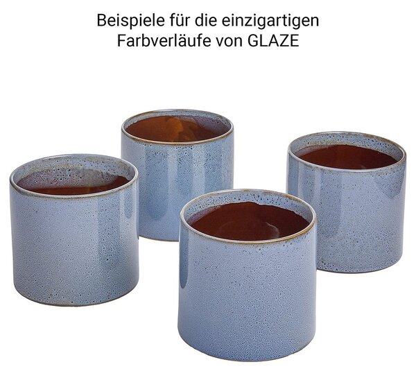 GLAZE kaspó, zöld Ø17cm
