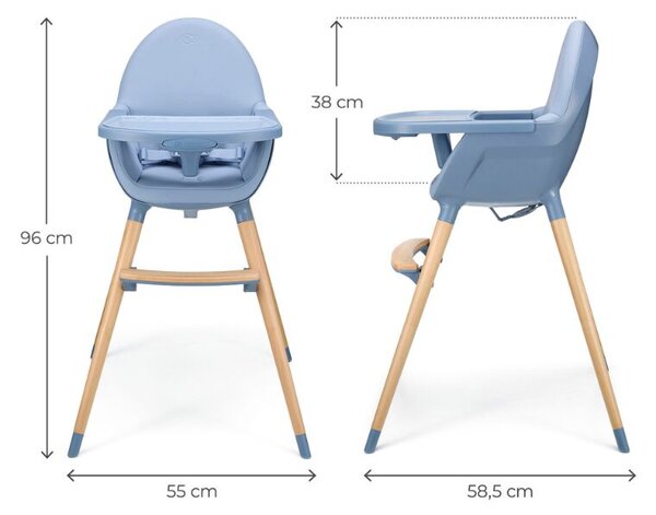 KINDERKRAFT Etetőszék FINI2 Nordic Breeze