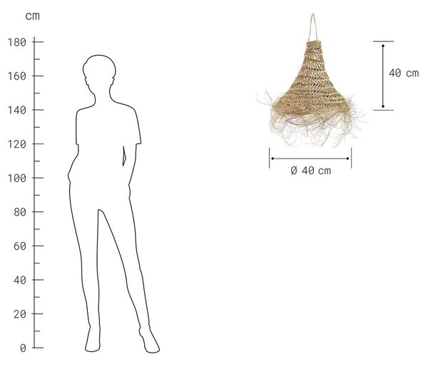 BOMAS eszpartófű lámpabúra 40cm