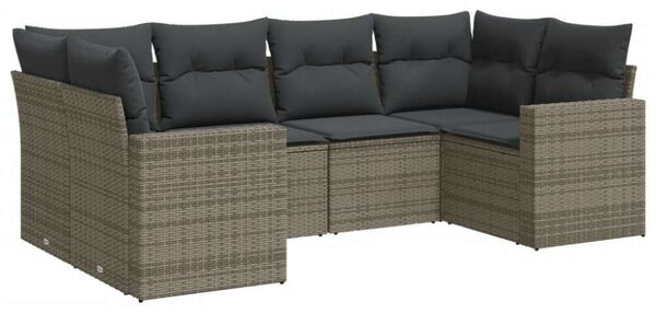 VidaXL Polyrattan Kerti Ülőgarnitúra - 6 részes