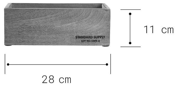 STANDARD SUPPLY mangófa doboz 28 x 11cm