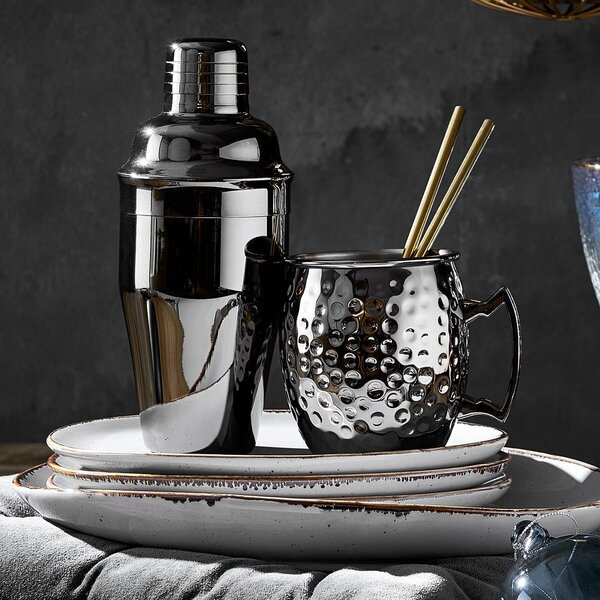 MANHATTAN koktél shaker, fekete 500ml