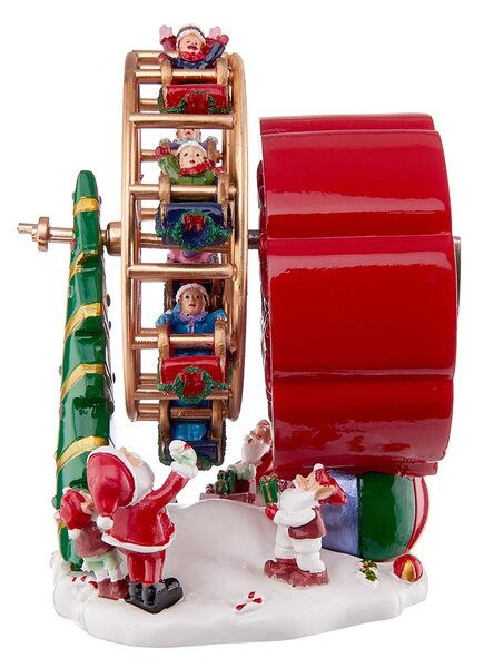 X-MAS zenélő óriáskerék 15cm