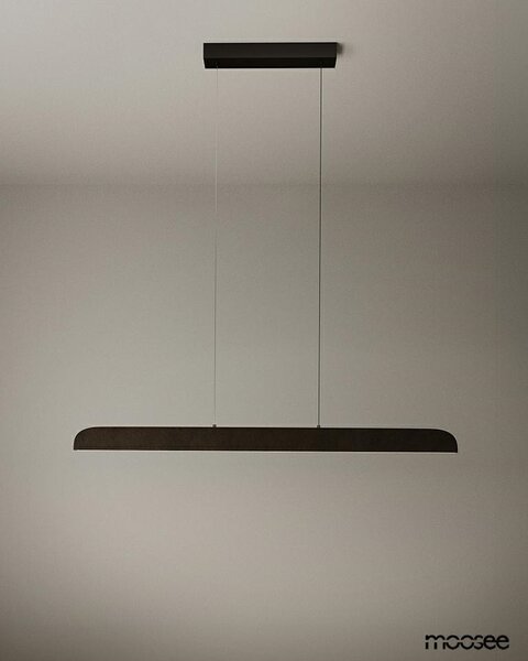 MOOSEE LINEA Fekete LED Függőlámpa Bőr Borítással