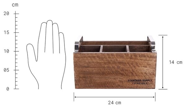 STANDARD SUPPLY evőeszköztartó 24 x 14cm