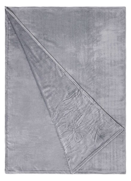 LAZY DAYS polár takaró, világosszürke 200 x 150cm
