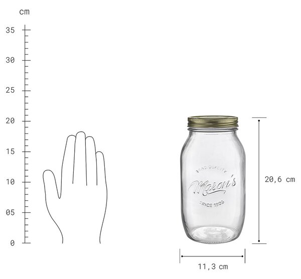MASON'S befőttes üveg 1,5 l