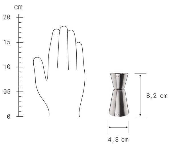 MANHATTAN italmérce, ezüst 2cl/4cl