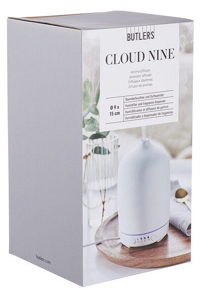 CLOUD NINE aroma diffúzor, fehér 16 cm