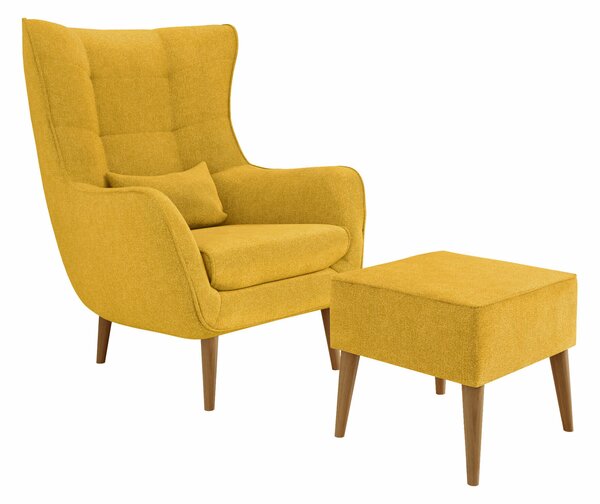 Fotel Comfivo Ulmus II, Kárpit, 106x80x95cm, Bükkfa