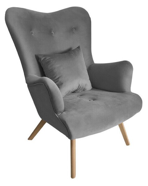 Fotel Clovis 102, 76x90x100cm, Lábak: Fa,Bükkfa