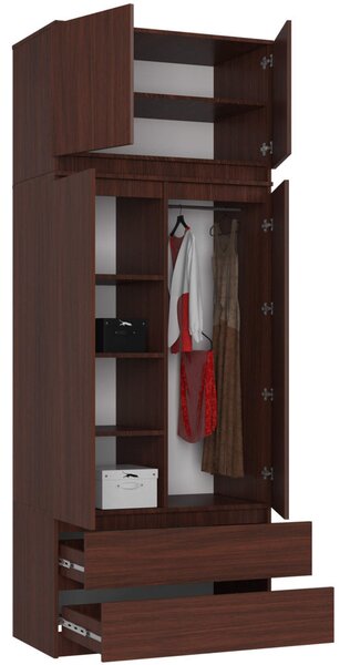 AKORD CLP Rátétes Szekrény Laminált Wenge 90