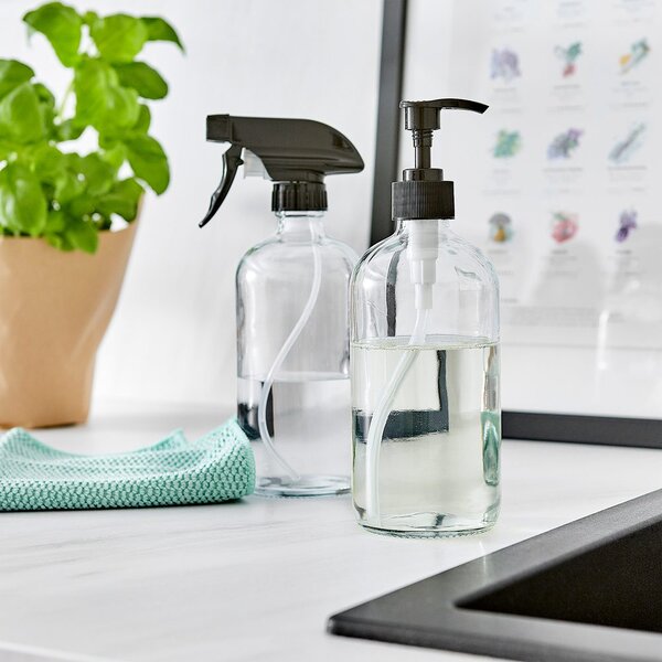 ECO újratölthető tisztítószer adagoló, üveg 500ml
