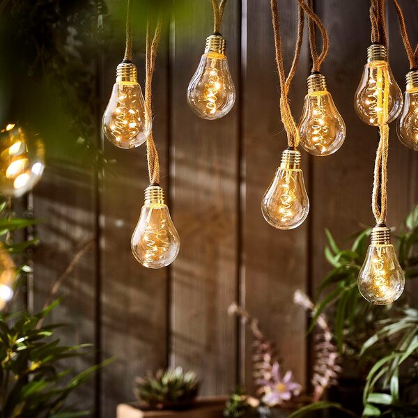 BULB LIGHTS égősor villanykörték LED, 10 égővel USB kábellel